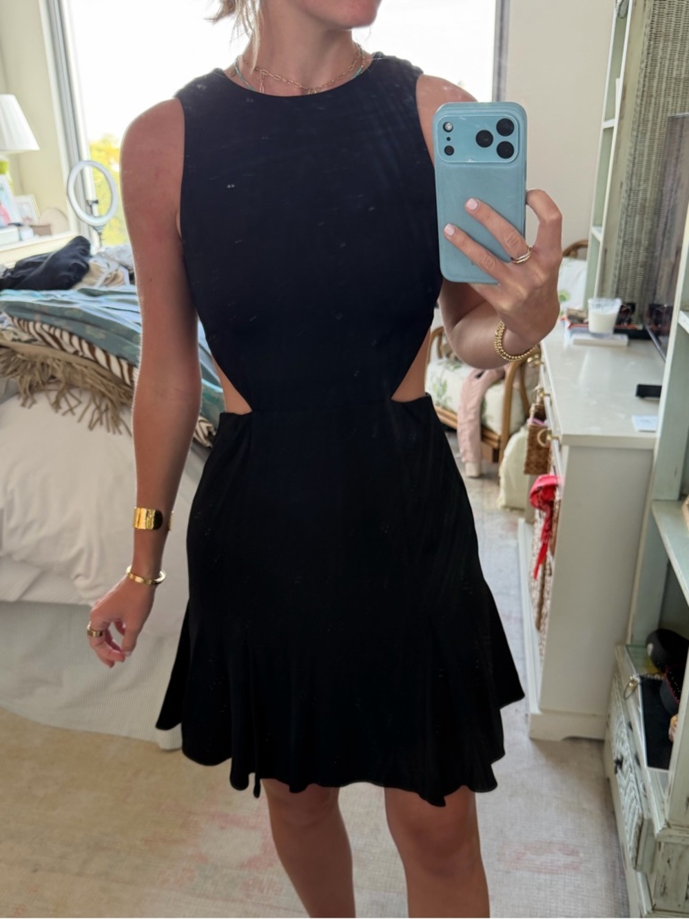 Rachel Zoe Black Sleeveless Mini Dress